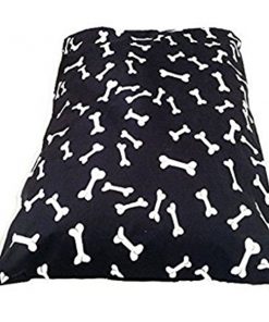 Black Bones Pet Dog Bed Cushion