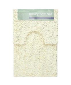 Cream bath mat