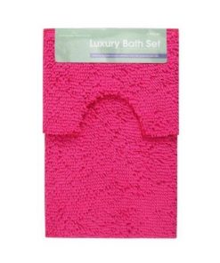 Fushia bath mat