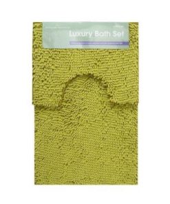 Green bath mat