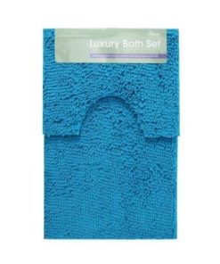 Peacock bath mat