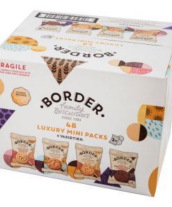 Border Family Biscuits 48 Luxury Mini Packs in 4 Varieties 2 Cookies