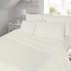 CREAM 100% Brushed Cotton Thermal Flannelette Sheet Set