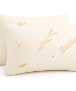 Alternative view of Premium Bamboo Pillow with Shredded Memory Foam – Breathable Comfort & Cooling Support